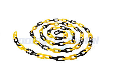 Collegamento a catena di plastica del cono di traffico di 8 millimetri del diametro con colore giallo nero