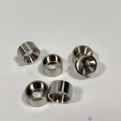 Componenti CNC a rotazione di precisione anello rotondo con flange a raggio CNC 17-4PH parti in acciaio inossidabile placcate di nichel