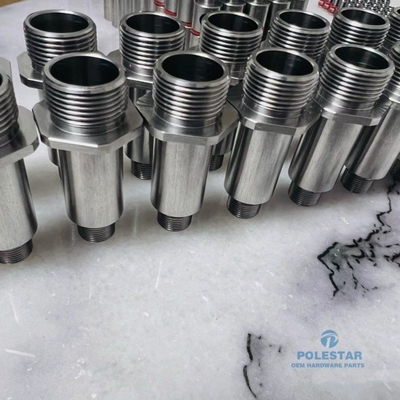 SUS316 Componenti di precisione in acciaio inossidabile Filtro esterno Pagoda Joint CNC Machined Turned Connector for Fuel Pump Rod